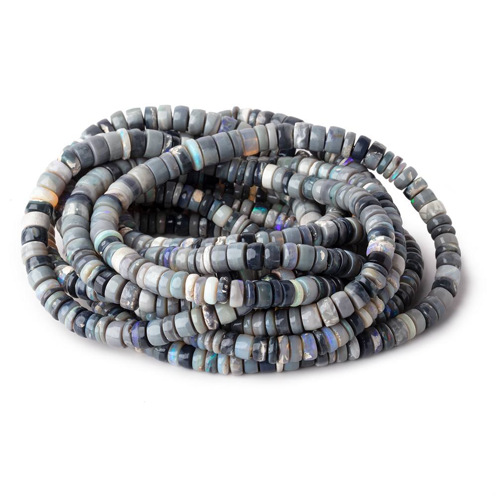 4-7mm Australian Opal Plain Heishi Beads 16 inch 147 pieces AA