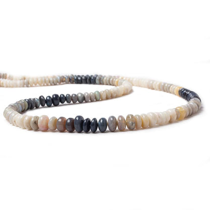 4 - 7mm Australian Opal Plain Rondelle Beads 18 inch 168 pieces