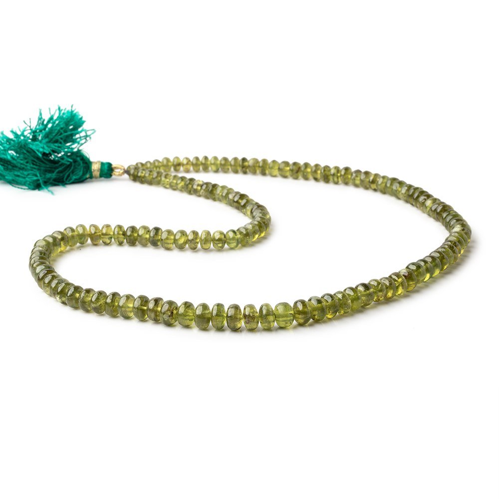 4-7mm Idocrase Plain Rondelle Beads 18 inch 121 pieces AA