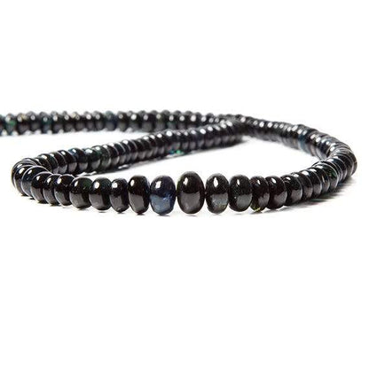 4-7mm Indicolite Tourmaline Plain Rondelle Beads 180 pcs