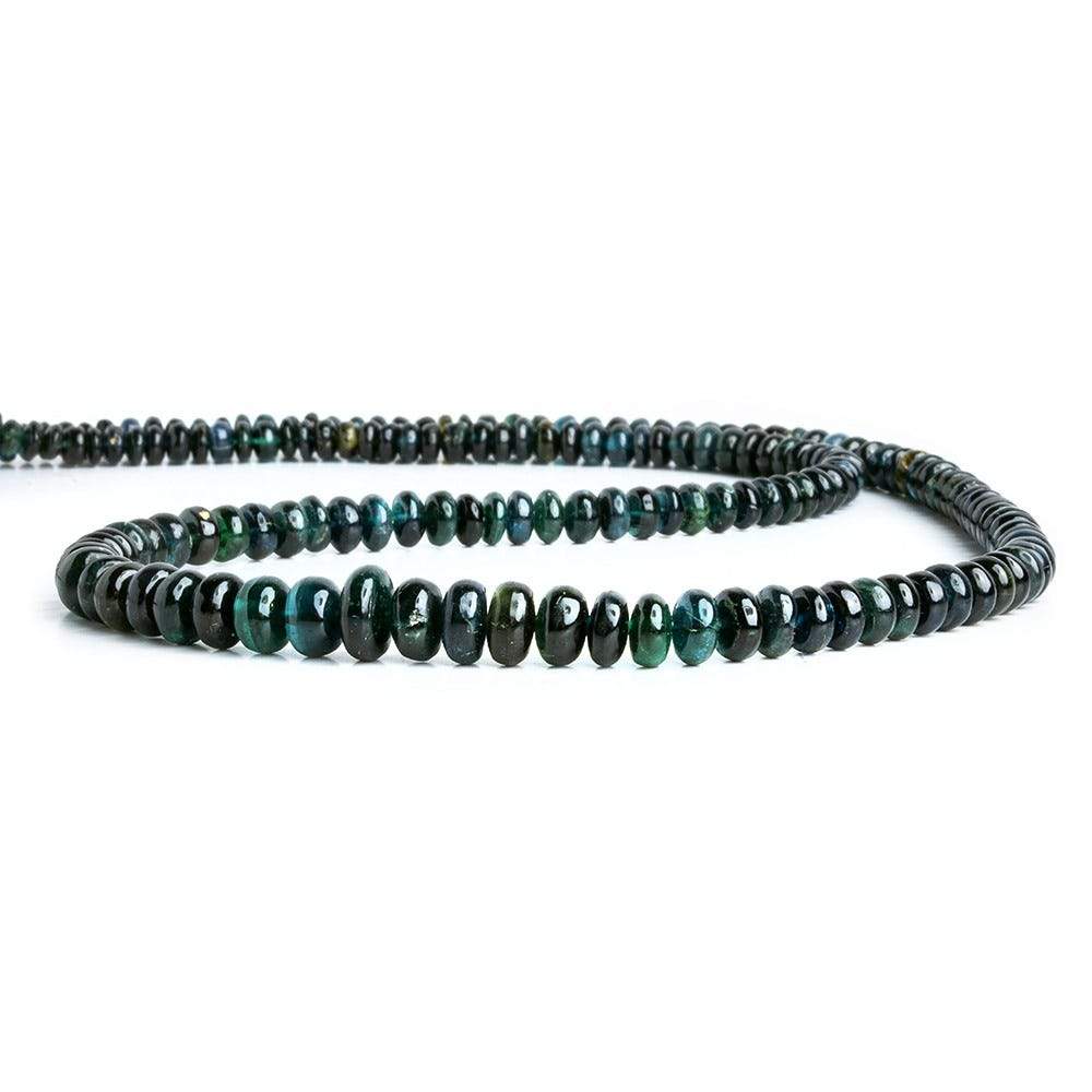 4-7mm Indicolite Tourmaline Plain Rondelle Beads 180 pcs