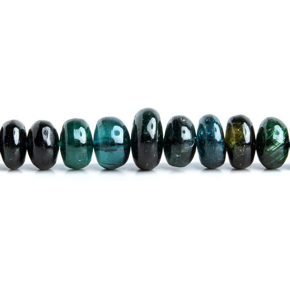 4-7mm Indicolite Tourmaline Plain Rondelle Beads 180 pcs