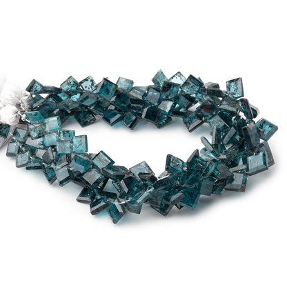 4.5-8mm Indigo Kyanite Bevel Cut Square Beads 7.5 inch 57 pieces