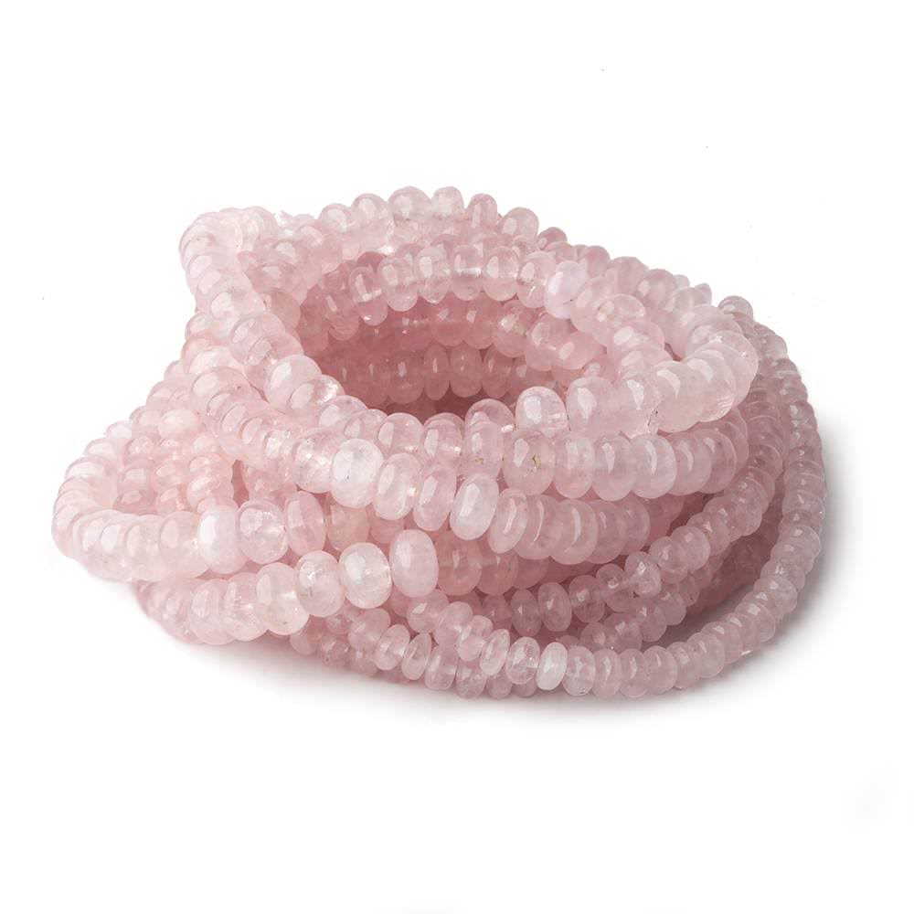 4-7mm Morganite plain rondelle beads 18 inch 138 pieces