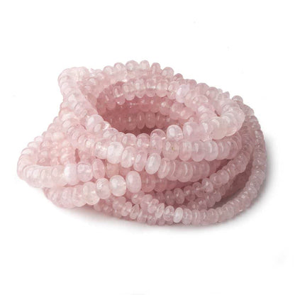 4-7mm Morganite plain rondelle beads 18 inch 138 pieces