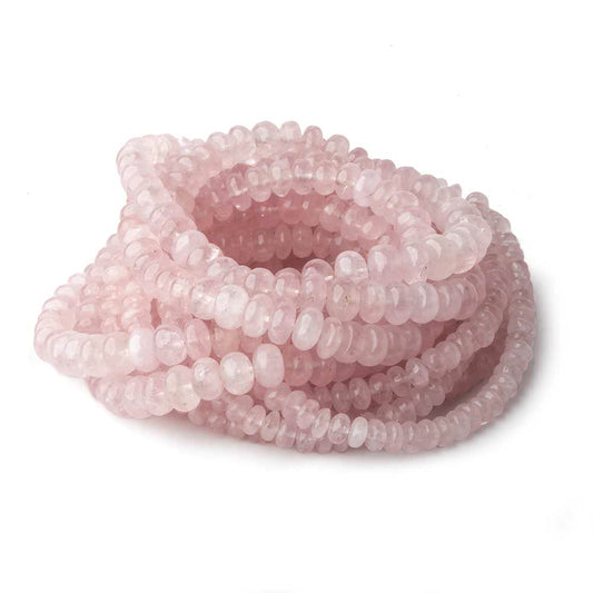 4-7mm Morganite plain rondelle beads 18 inch 138 pieces