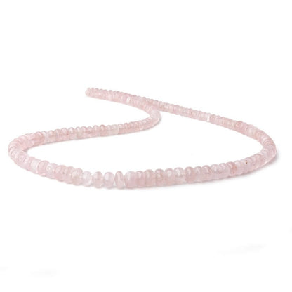 4-7mm Morganite plain rondelle beads 18 inch 138 pieces