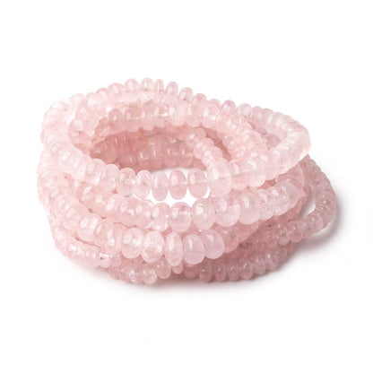 4-7mm Morganite Plain Rondelle Beads 18 inch 148 pieces