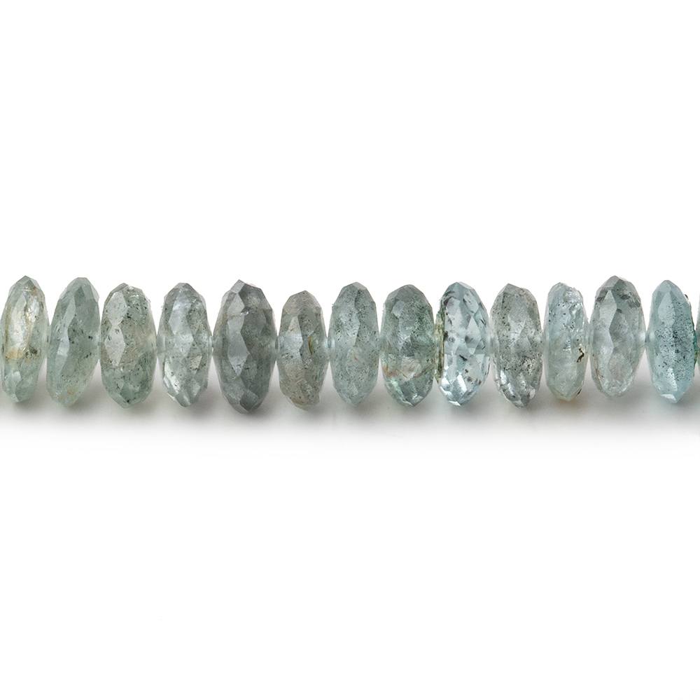 4-6mm Moss Aquamarine German Faceted Rondelle Beads 16 inch 161 pieces