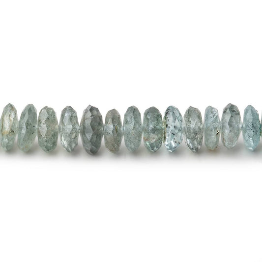4-6mm Moss Aquamarine German Faceted Rondelle Beads 16 inch 161 pieces