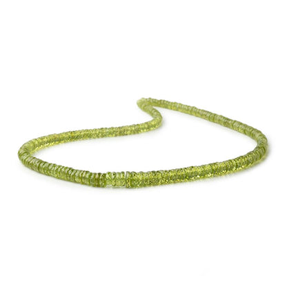 4-7mm Peridot Faceted Heishi Beads 16 inch 115 pieces AA