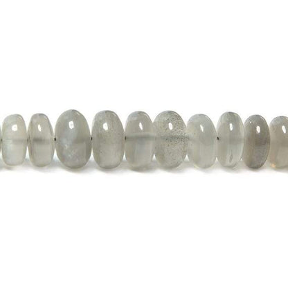 4-7mm Platinum Moonstone Plain Rondelle Beads 18 inch 150 pcs
