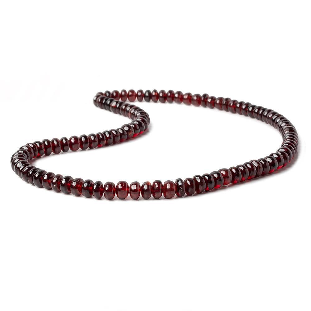 4-7mm Pyrope Garnet Plain Rondelle Beads 16 inch 95 pieces
