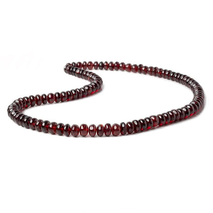 4-7mm Pyrope Garnet Plain Rondelle Beads 16 inch 95 pieces
