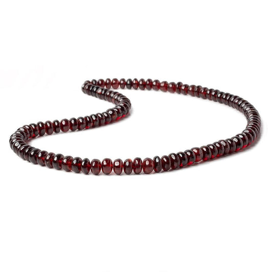 4-7mm Pyrope Garnet Plain Rondelle Beads 16 inch 95 pieces