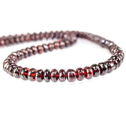 4-7mm Pyrope Garnet Plain Rondelle Beads 16 inch 95 pieces