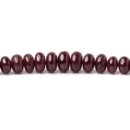 4-7mm Ruby plain rondelle Beads 20 inches 197 pieces