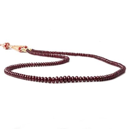 4-7mm Ruby plain rondelle Beads 20 inches 197 pieces