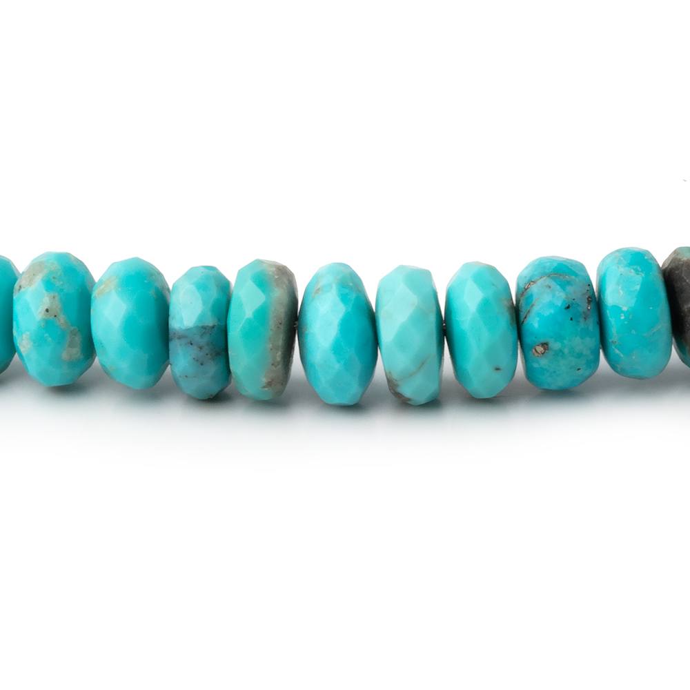 4-7mm Sleeping Beauty Turquoise Faceted Rondelle Beads 16 inch 240 pieces AA
