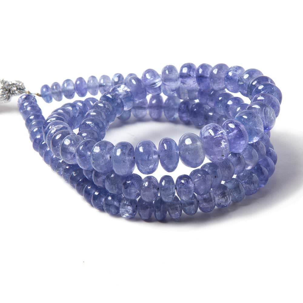 4-7mm Tanzanite Beads Plain Rondelle, A Grade 16 inch 117 pieces