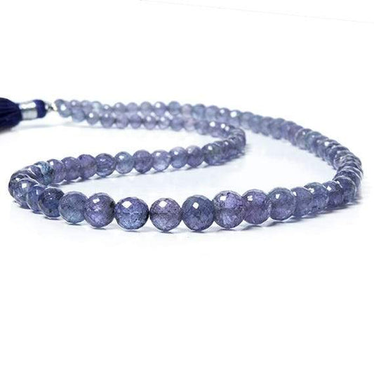4-7mm Tanzanite faceted round Beads 16 inch 83 pieces