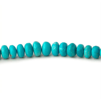 4-7mm Turquoise Plain Rondelle Beads 18 inch 157 pieces