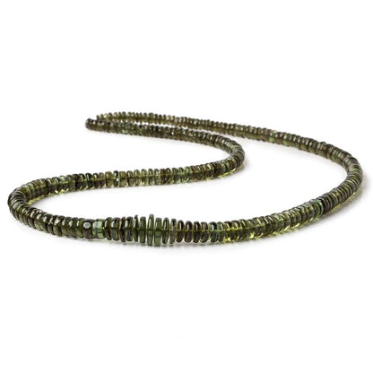 4-8.5mm Moldavite plain heshi beads 17 inch 229 pieces A grade