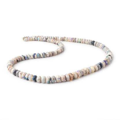 4-8mm Australian Opal with Matrix Rondelle Beads 18 inch 127 pieces AA