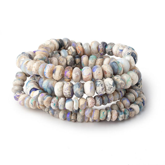 4-8mm Australian Opal with Matrix Rondelle Beads 18 inch 127 pieces AA