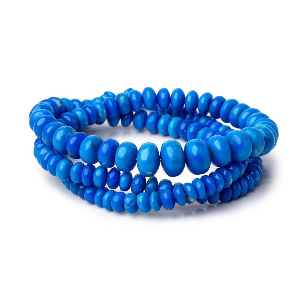 4-8mm Ceruleite Plain Rondelle Beads 18 inch 150 pieces AAA