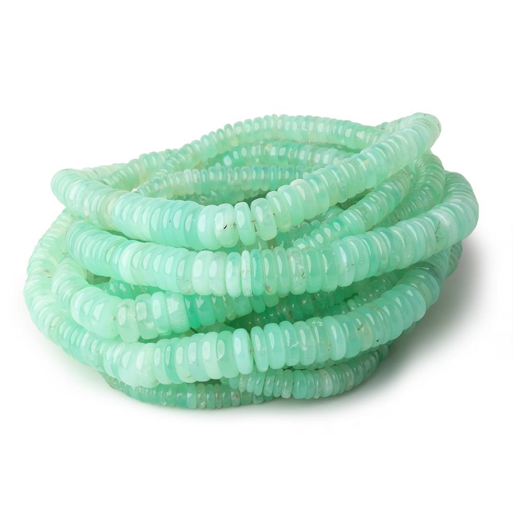 4-8mm Chrysoprase Plain Heshi Beads 18 inch 280 pieces