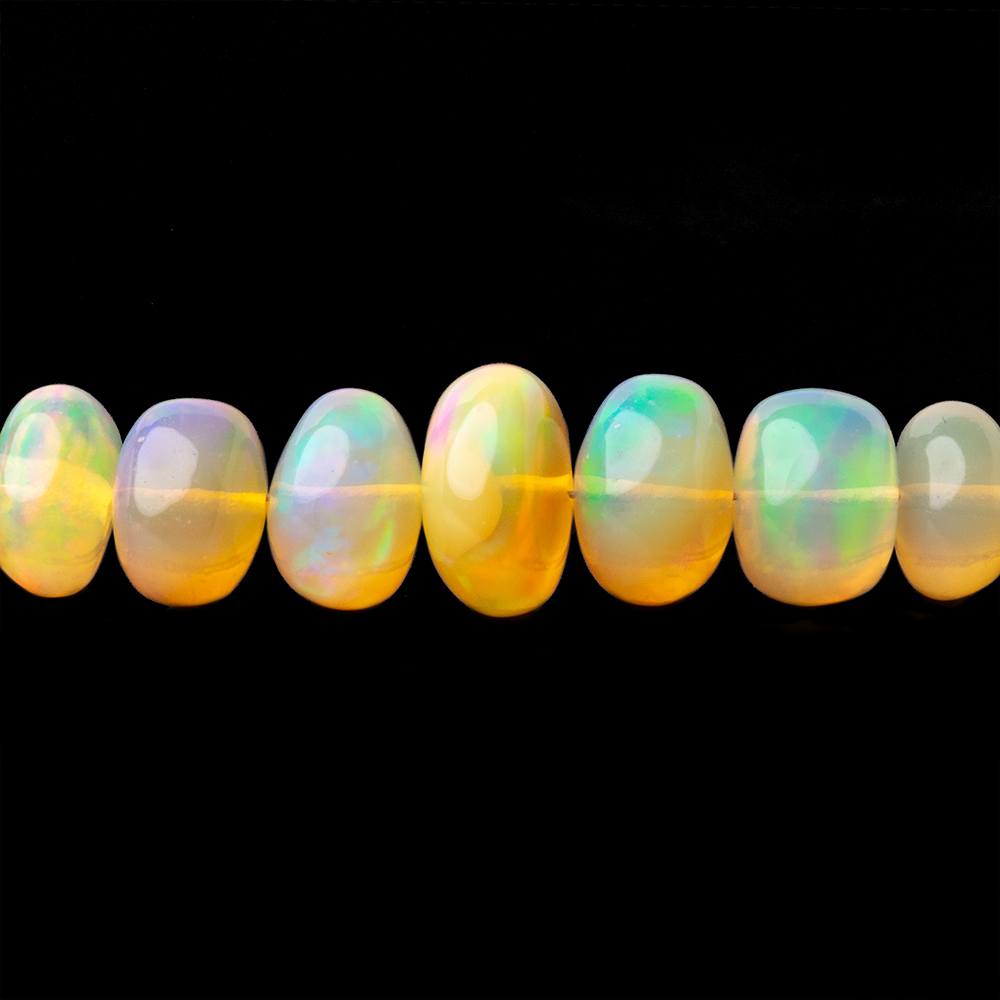 4-8mm Golden Ethiopian Opal Plain Rondelle Beads 16 inch 110 pieces AA