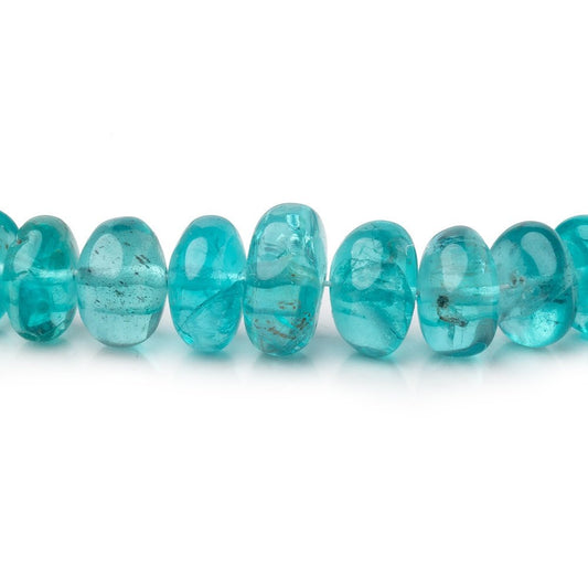 4-8mm Pool Blue Apatite Plain Rondelle Beads 18 inch 125 pieces AA
