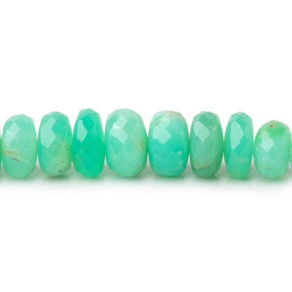4-8mm Prase Opal Faceted Rondelle Beads 18 inch 140 pieces A