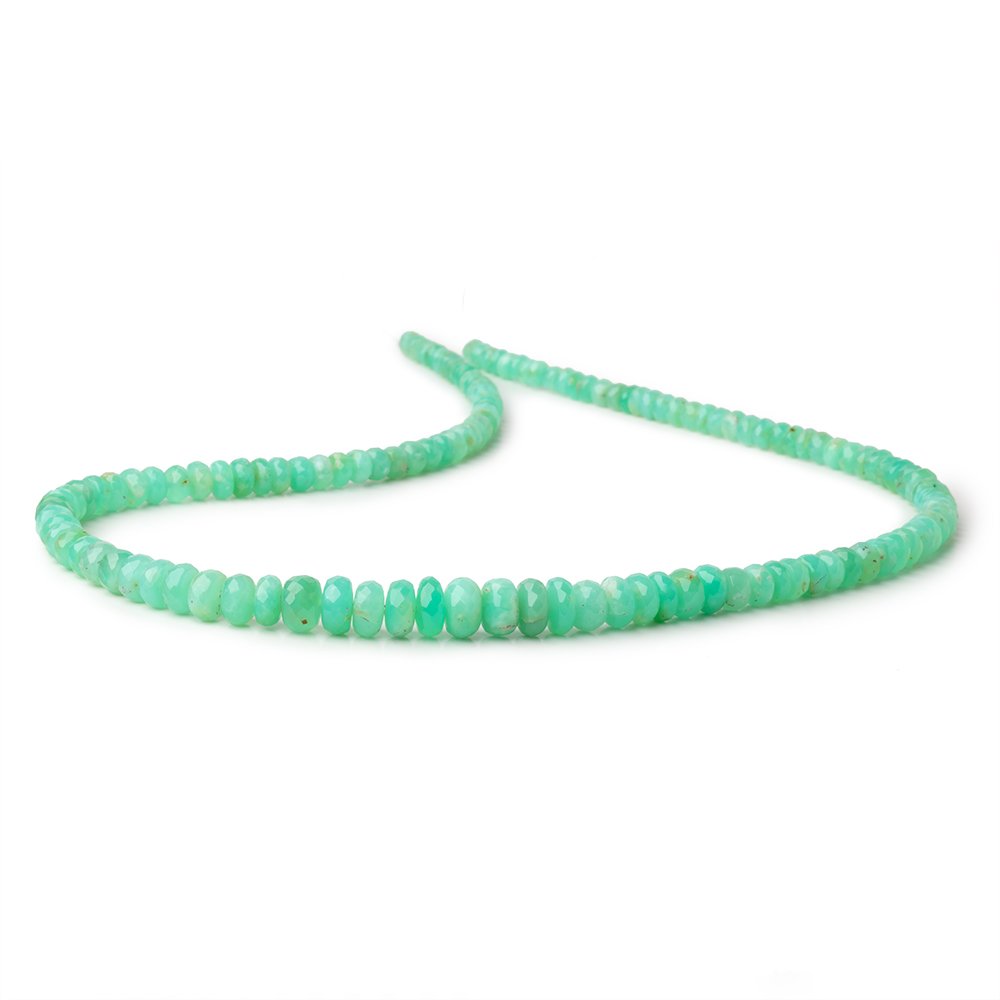 4-8mm Prase Opal Faceted Rondelle Beads 18 inch 140 pieces A