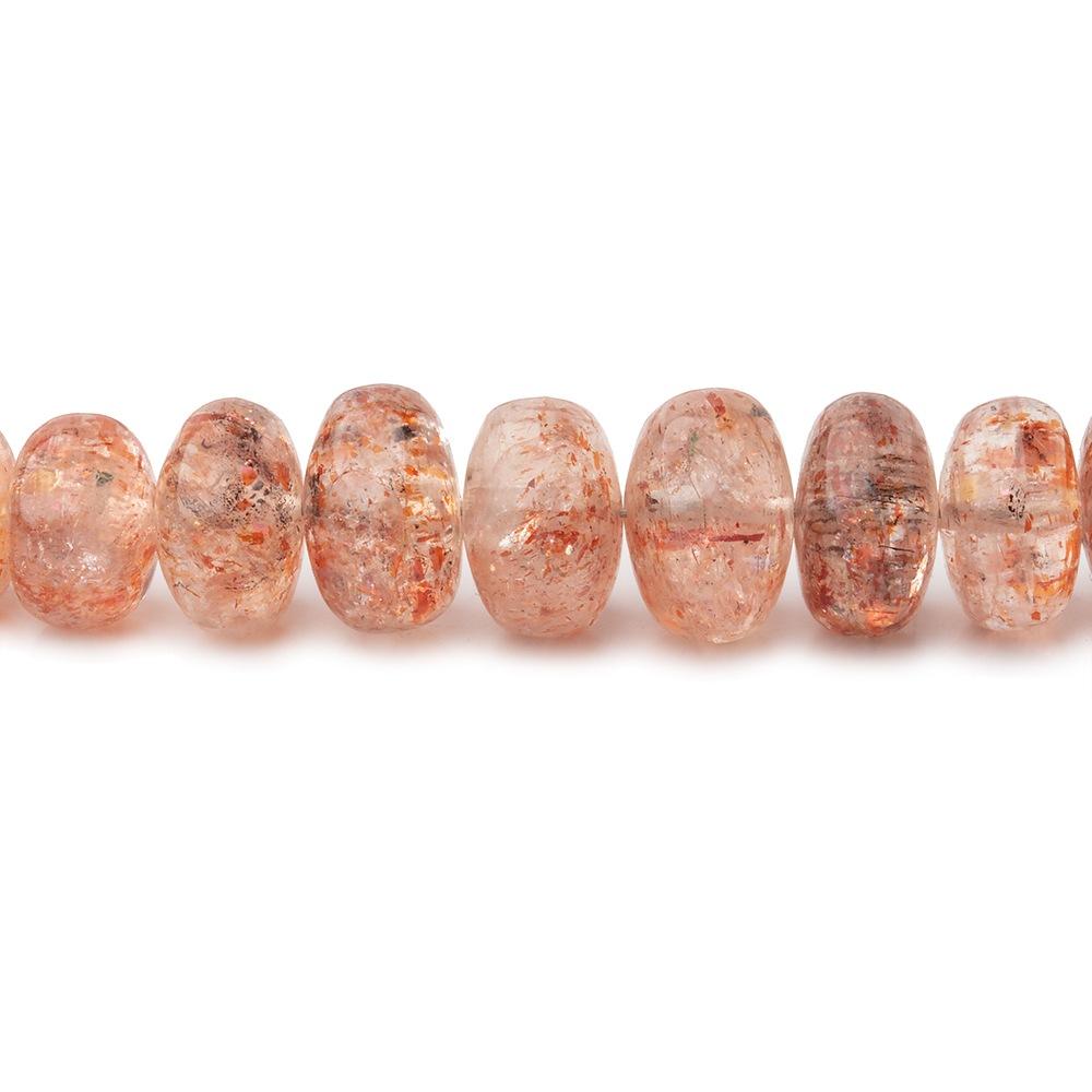 4-8mm Sunstone Plain Rondelle Beads 17 inch 115 pieces