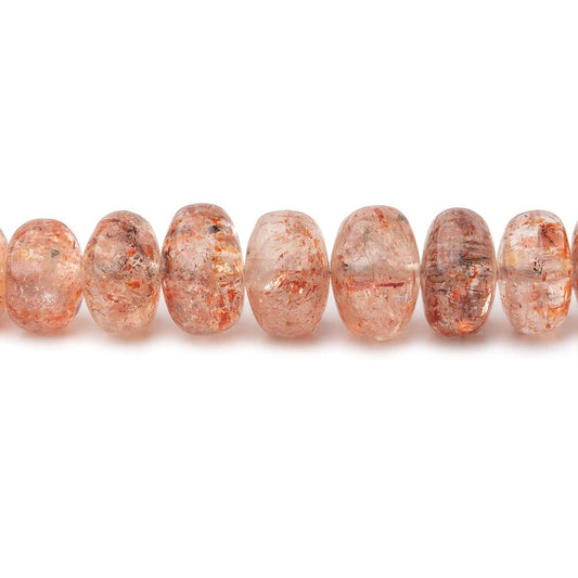 4-8mm Sunstone Plain Rondelle Beads 17 inch 115 pieces