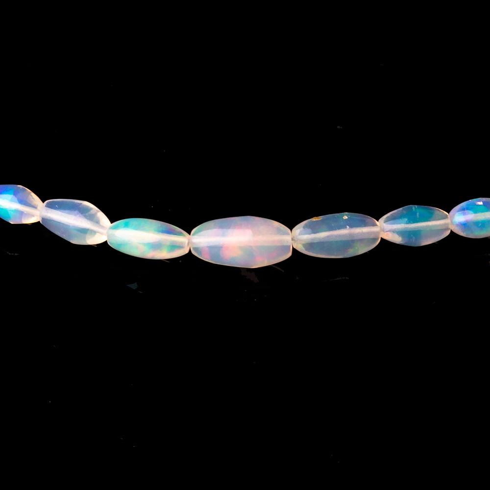 4-9.5mm Ethiopian Opal Plain Rice Beads 18 inch 66 pieces AA
