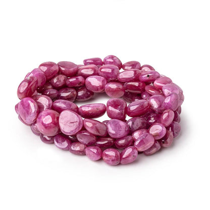 4-9.5mm Ruby Plain Nugget Beads 16 inch 60 pieces