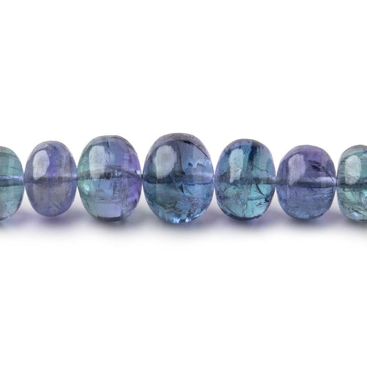 4-9.5mm Tanzanite Plain Rondelle Beads 19 inch 122 pieces AAA