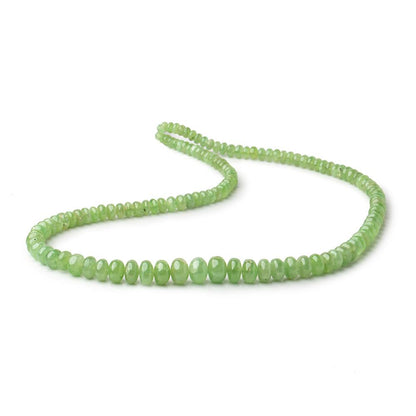 4-9.5mm Tsavorite Garnet Plain Rondelle Beads 18 inch 129 pieces AA