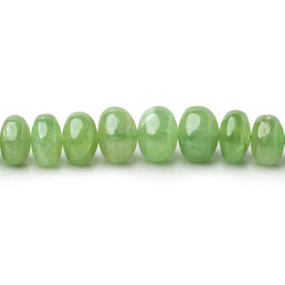 4-9.5mm Tsavorite Garnet Plain Rondelle Beads 18 inch 129 pieces AA