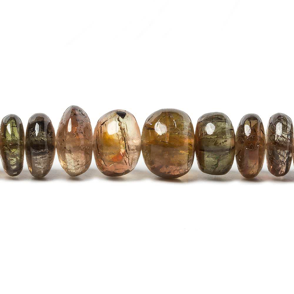 4-9mm Andalusite plain rondelle beads 14 inch 106 pieces