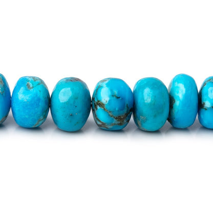 4-9mm Armenian Turquoise Plain Rondelle Beads 20 inch 112 pieces AAA