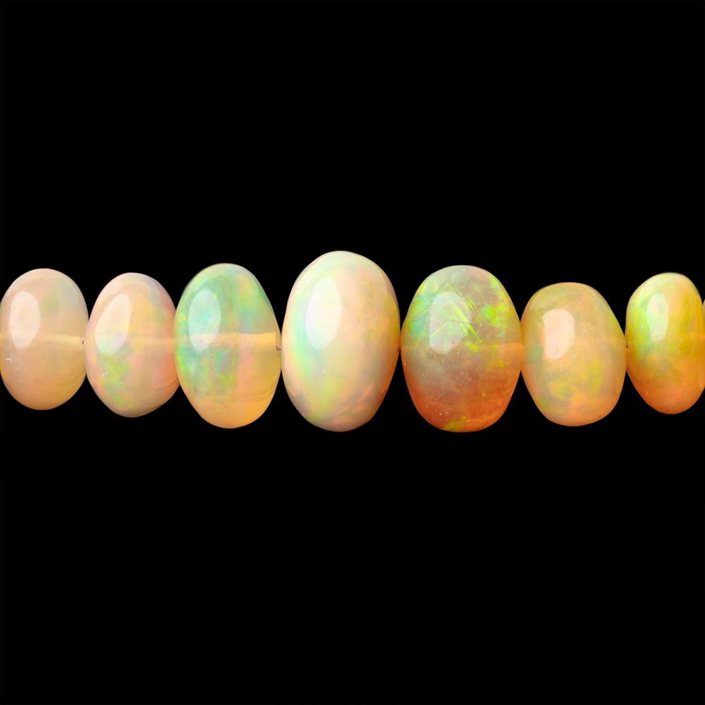 4-9mm Golden Ethiopian Opal Plain Rondelle Beads 16 inch 114 pieces AA