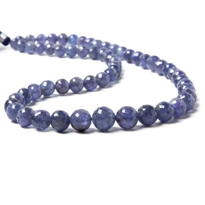 4-9mm Tanzanite Faceted Round Beads AA Grade 16 inch 60 pieces