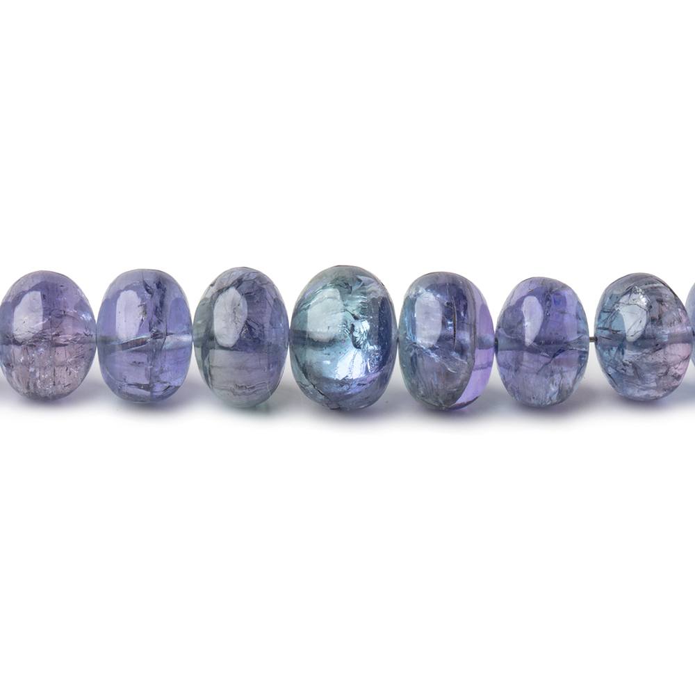 4-9mm Tanzanite Plain Rondelle Beads 18 inch 110 pieces AAA