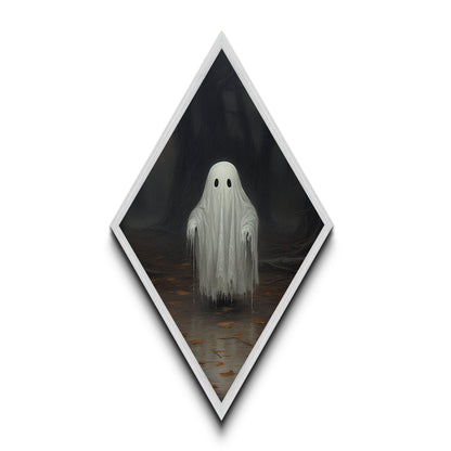 Cute Lil Boo, Ghost Print, Halloween Canvas Art, Canvas Textured Print, Funny Halloween Decor, Ghost Art, Victorian Goth Art