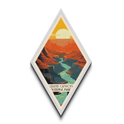 Retro-Reiseposter Grand Canyon Nationalpark, Leinwanddruck mit Struktur, Reisedeko-Kunst, Midcentury-Modern-Deko, Arizona-Reisekunst