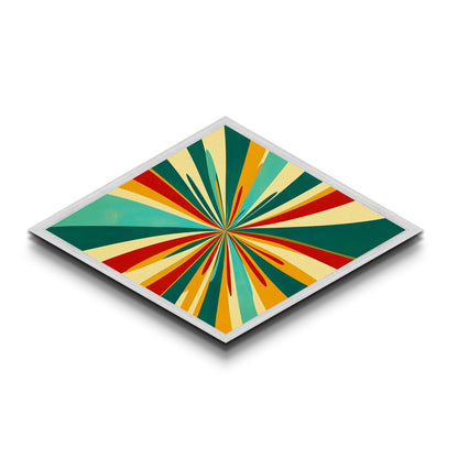 Pastel Flow Diamond Shaped Canvas Textured Print pastel wall art pink mint abstract bedroom decor trendy dorm aesthetic soft modern gift